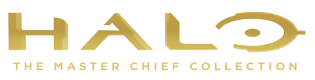 Halo Master Chief Collection logo in gold