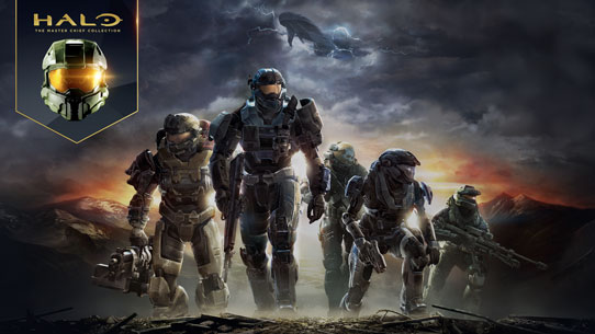 Noble Team key art for Halo: Reach joining M C C. Click to read the Halo Reach Launch Blog.