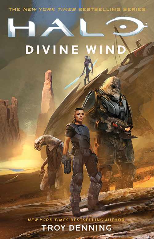 Cover art for the novel Halo: Divine Wind, by Troy Denning.