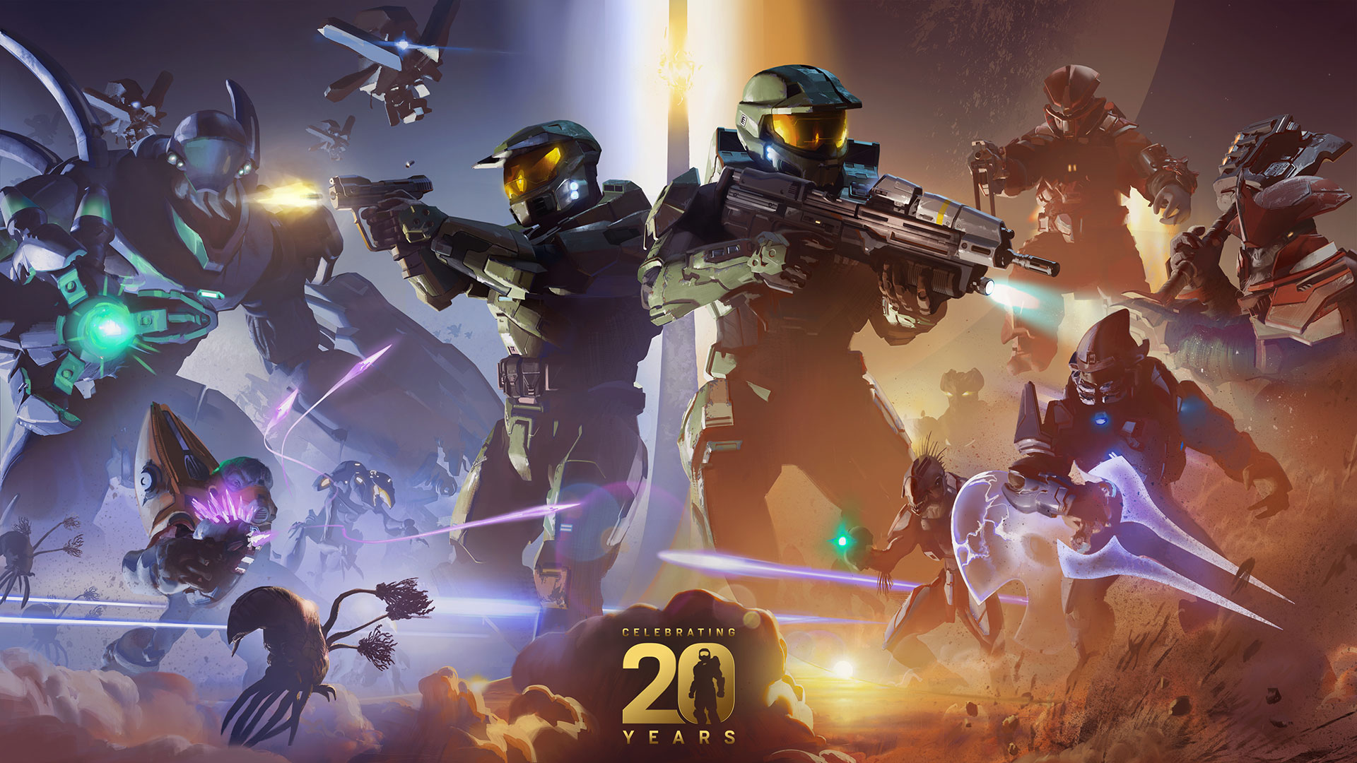 20 years of Halo commemorative painting