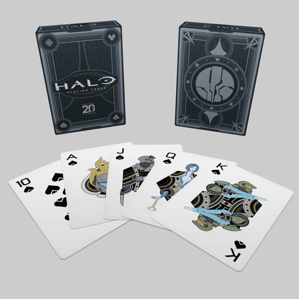 Picture of Halo themed playing cards