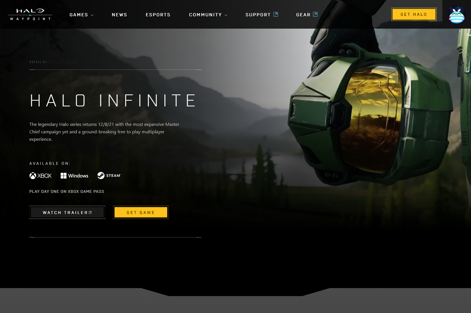 Halo Waypoint Home Page