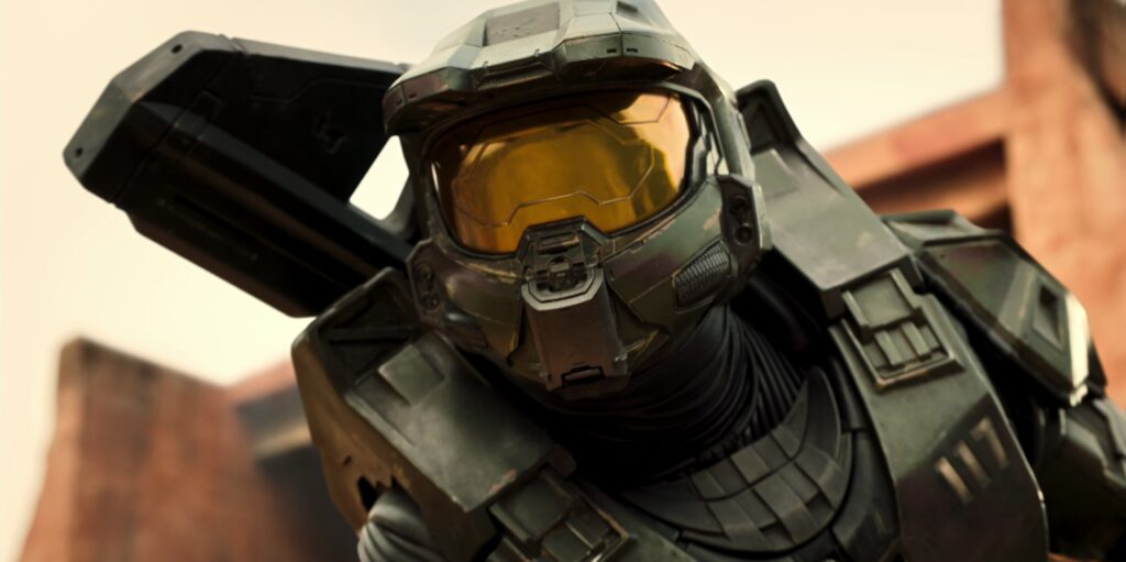 Halo TV series still of the Master Chief