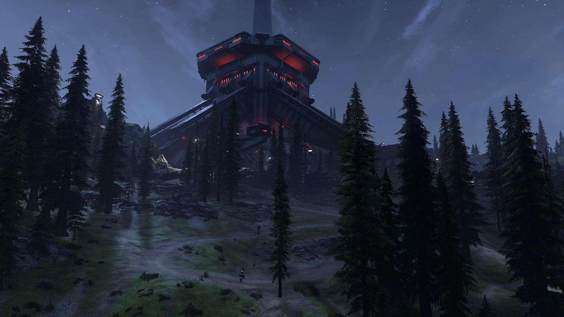 Screenshot of the Tower in Halo Infinite.