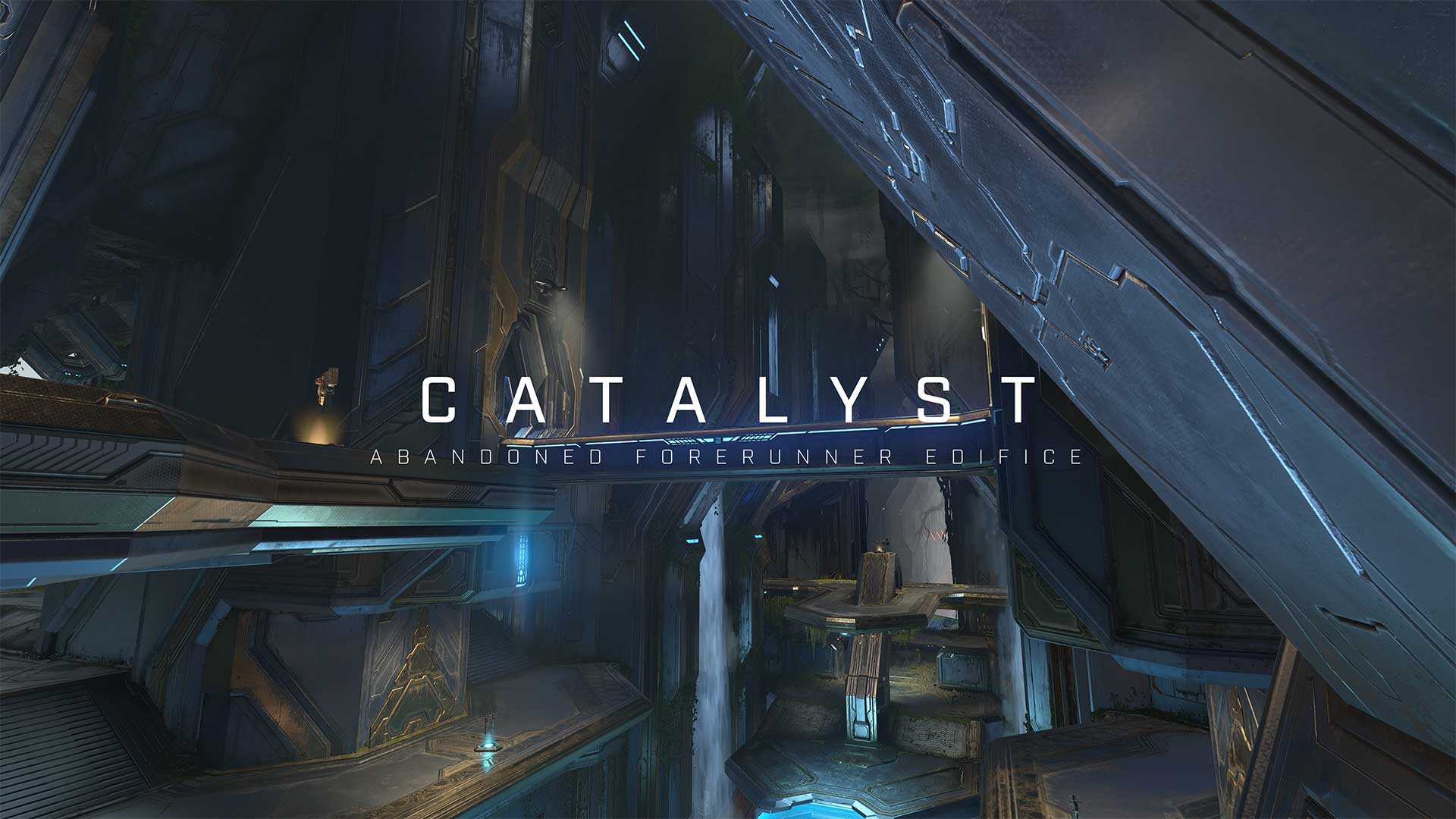 Arena Map, Catalyst with the description across the middle that reads: Abandoned Forerunner Edifice.