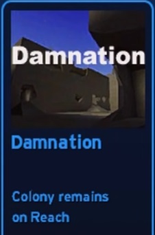 Damnation map card from Halo: CE 1749 beta