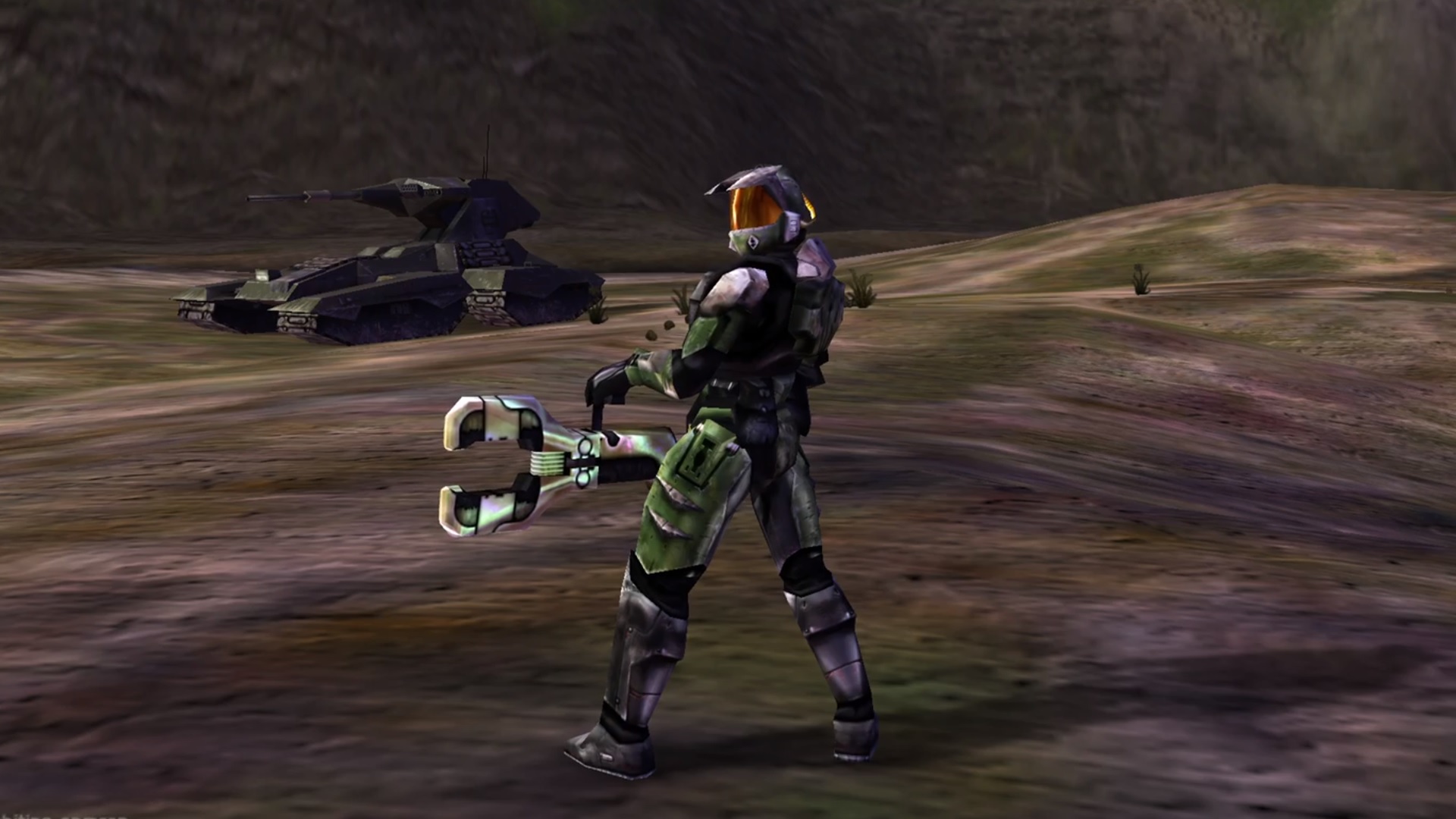 Image of a 99-era cyborg holding a gravity wrench