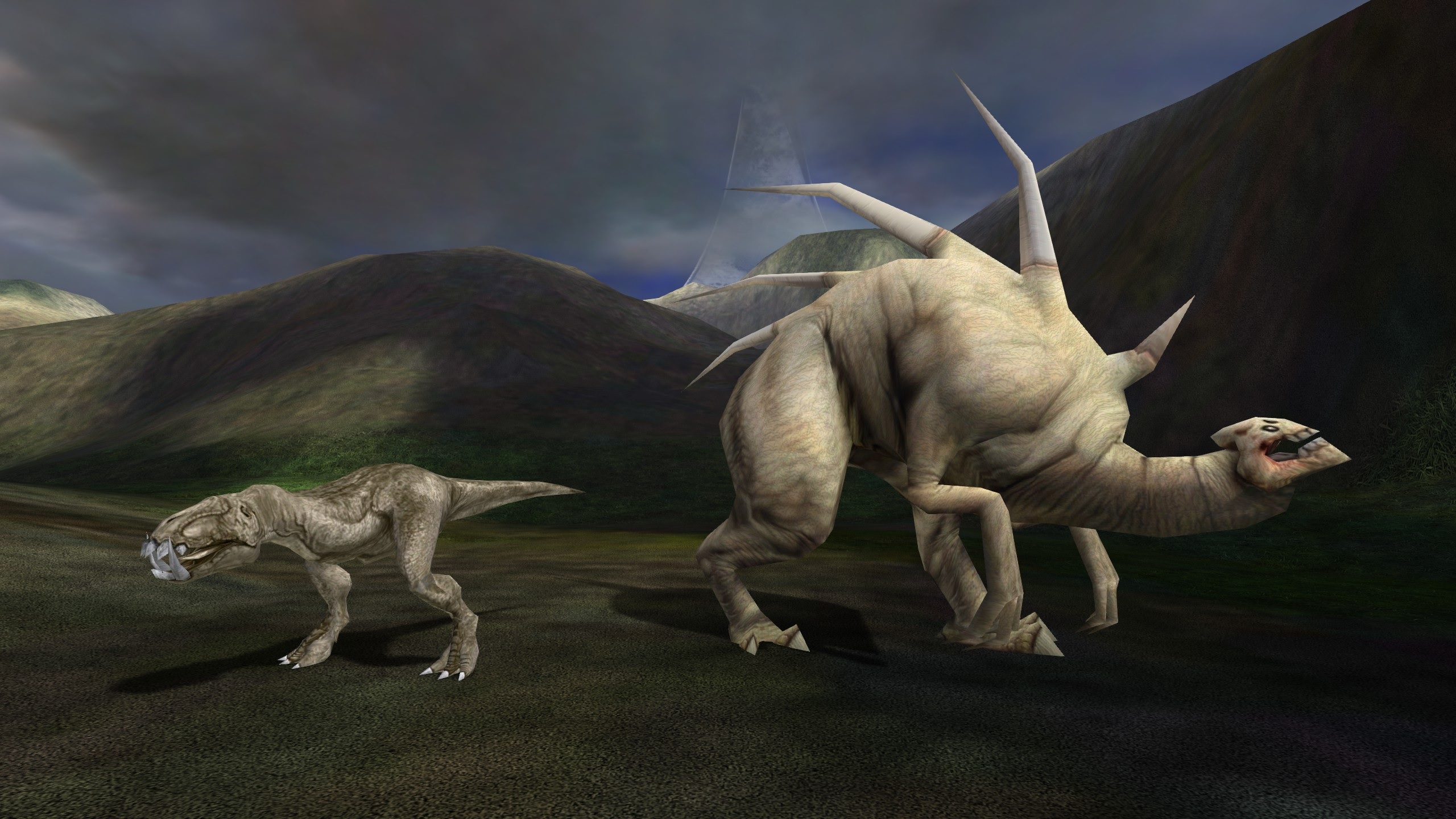 Image of restored blind wolf and thorn beast