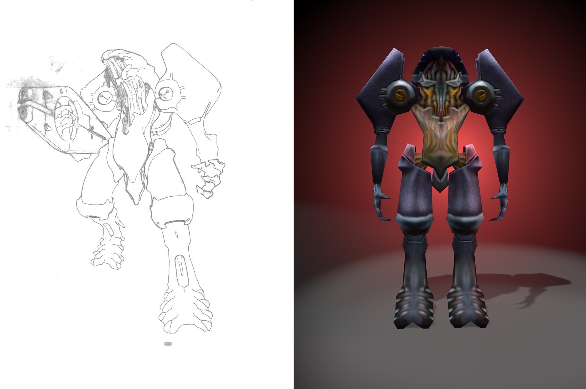 Concept art and model of Slugman - praise him!