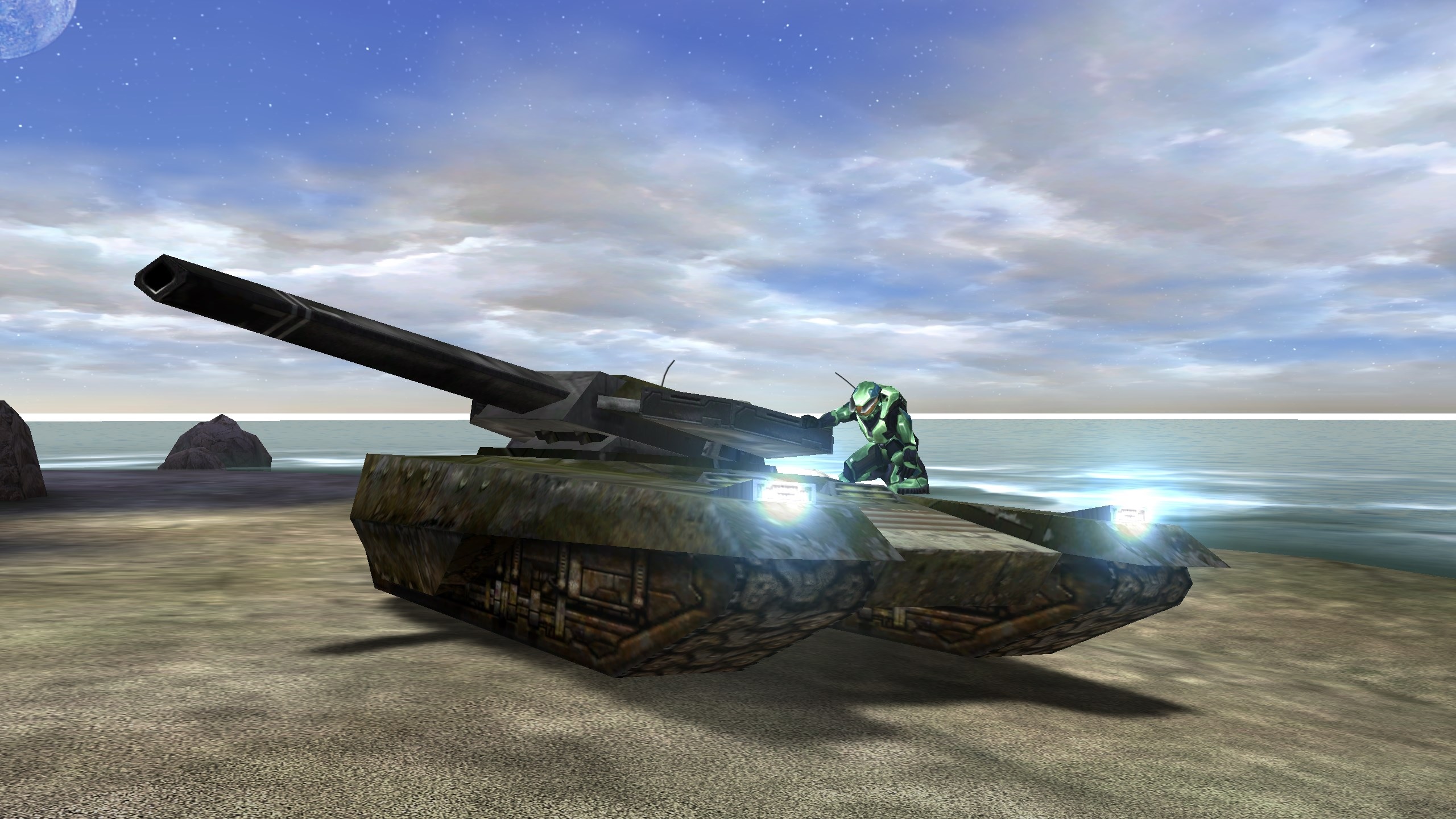 Halo CE shot of restored Viper stealth tank
