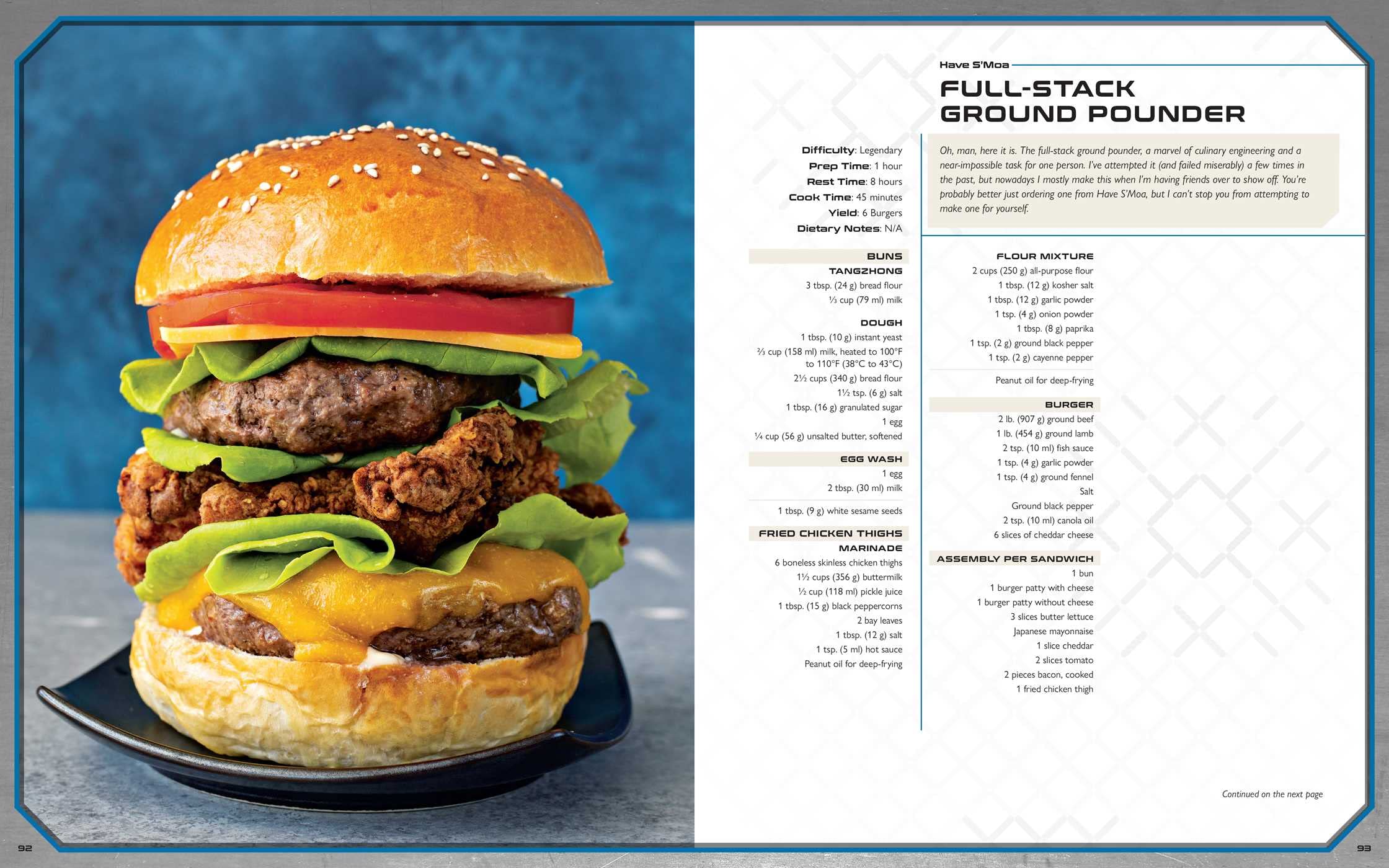 Halo: The Official Cookbook recipe preview for full-stack ground pounder