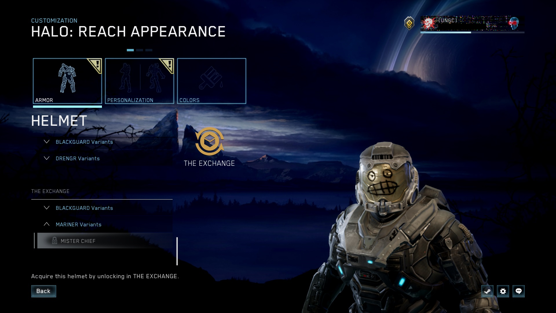 Screenshot of customization menu showcasing improvements