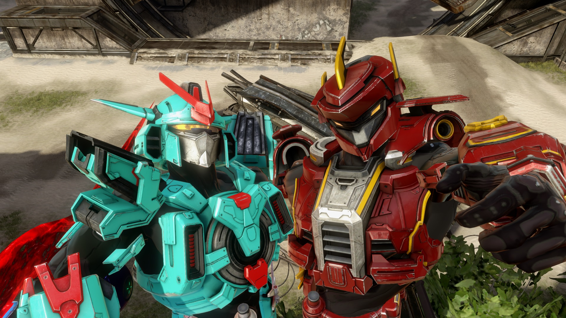 MCC update header image showing two Spartans in new armor