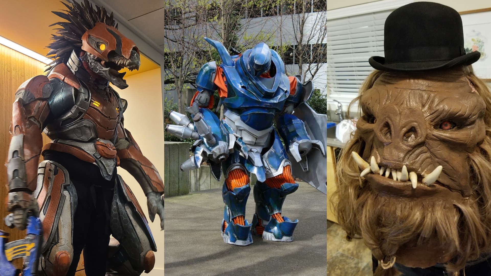 WexyLex Skirmisher, Hunter, and Brute cosplay