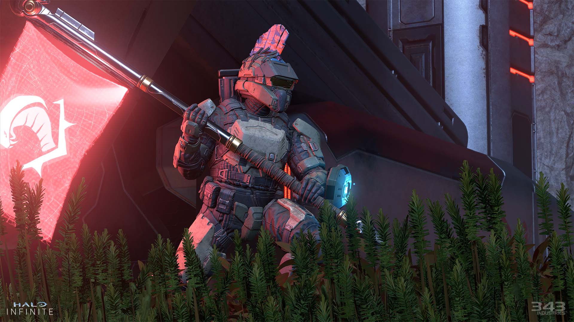 A multiplayer Spartan rocking the Quilhawk cosmetic item which is part of the Yappening Event Pass.