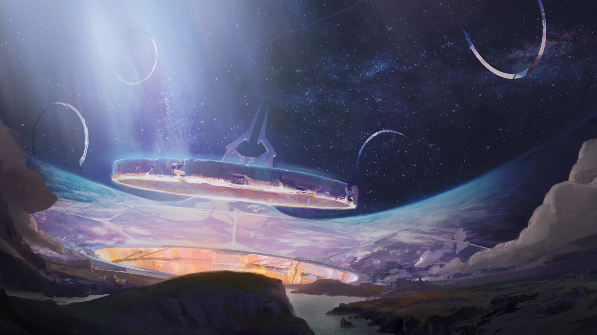 Header image for the September community update showing the senescent Ark from Halo Mythos