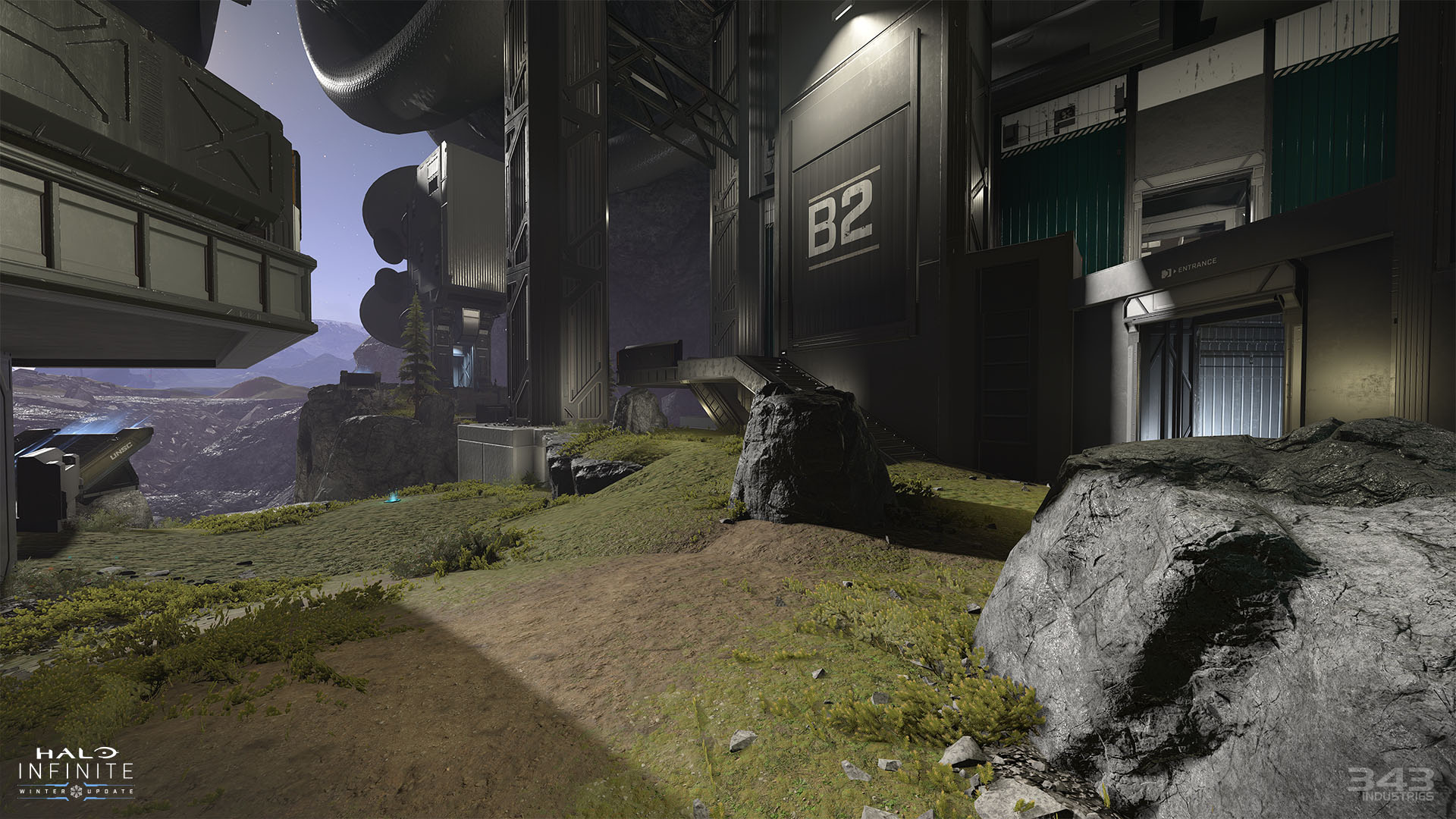Screenshot of Halo Infinite map Detachment