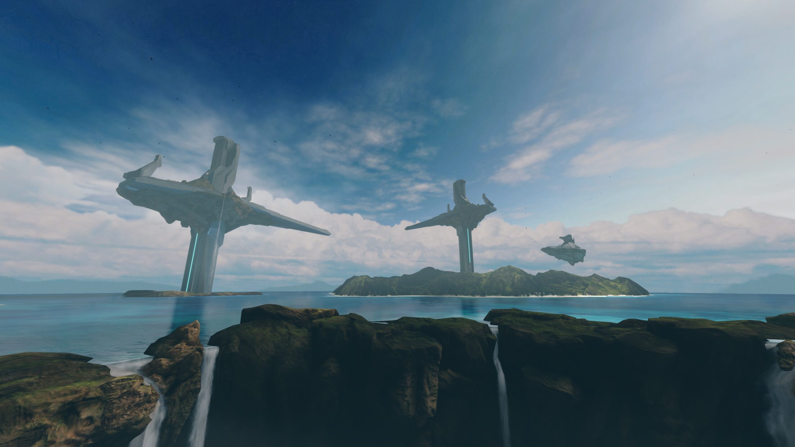 Halo 4 Spartan Ops in-game screenshot of Requiem's Apex vista