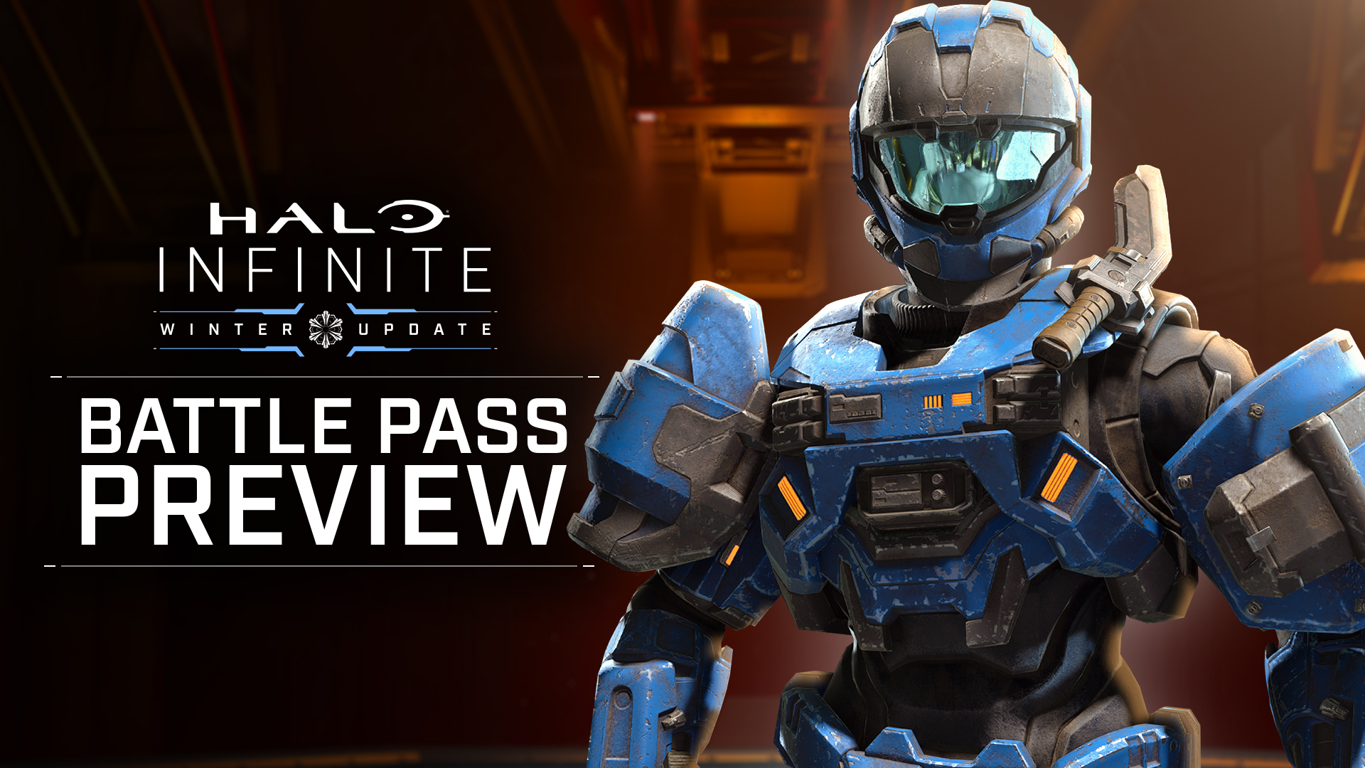 Header image for the Winter Update Battle Pass showing a Spartan with a CQC helmet