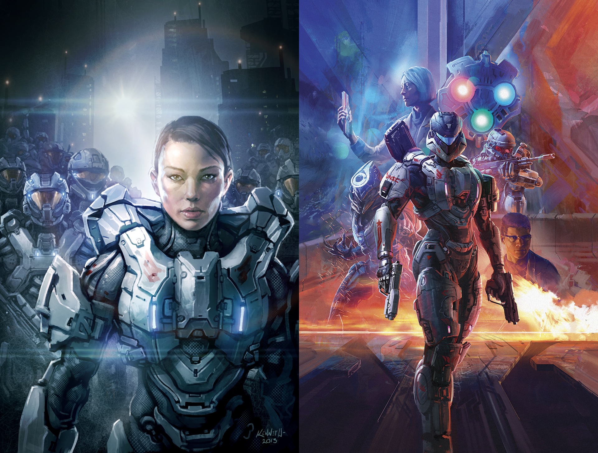 Covers of Halo: Initiation and Escalation