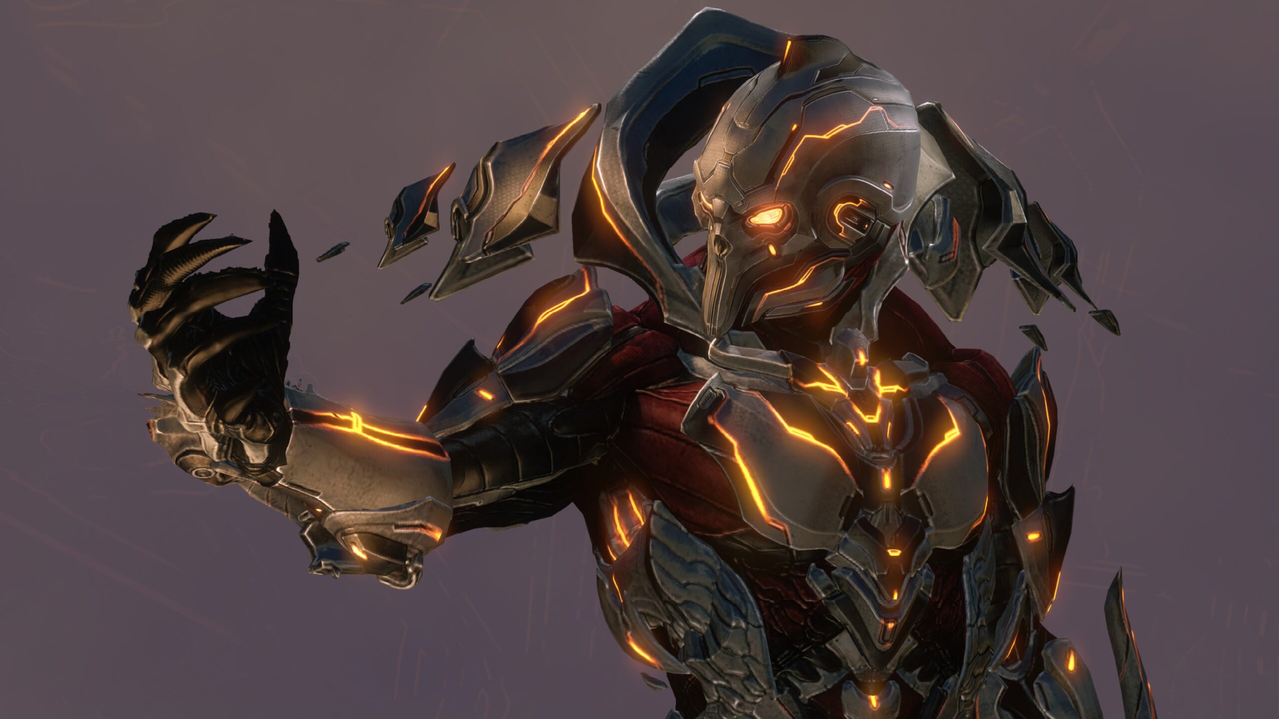 Halo 4 screenshot of the Didact in his combat skin