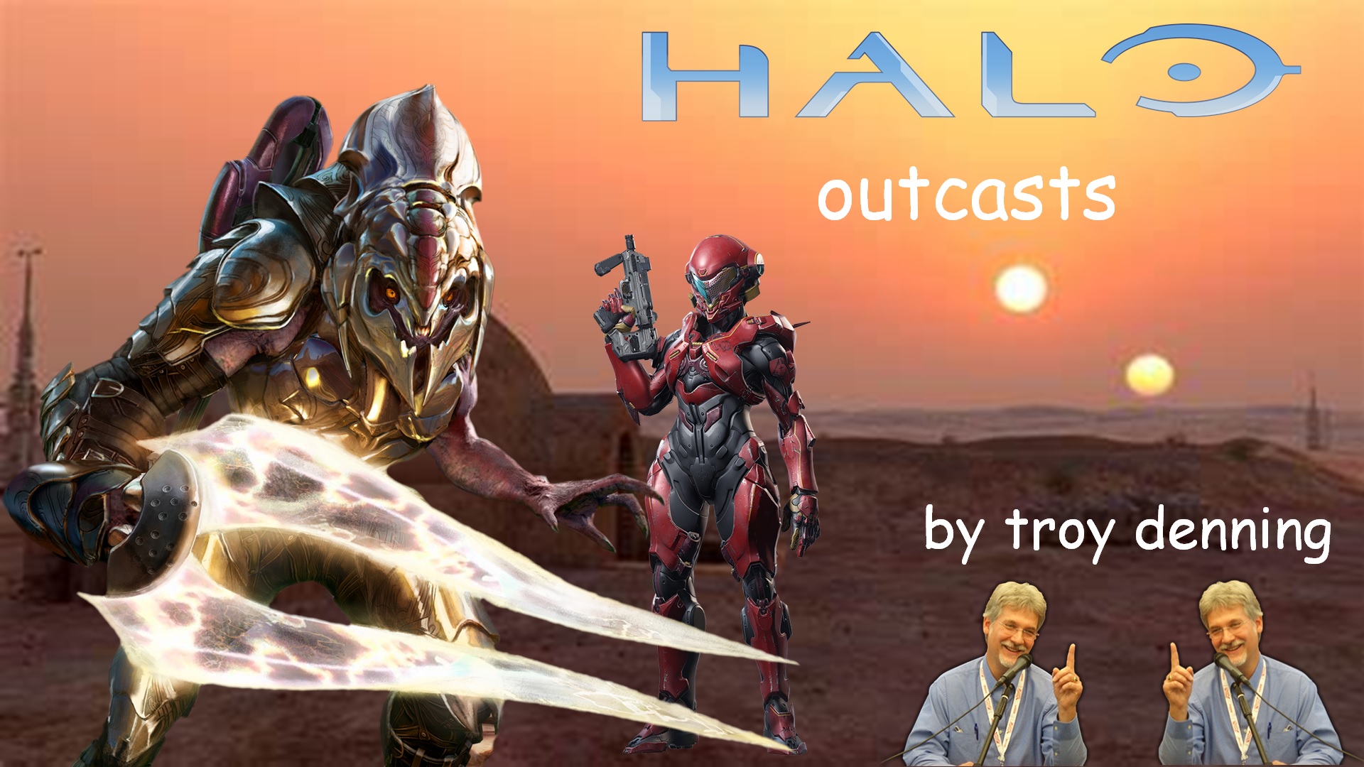 Very professional mock-up cover art of Halo: Outcasts
