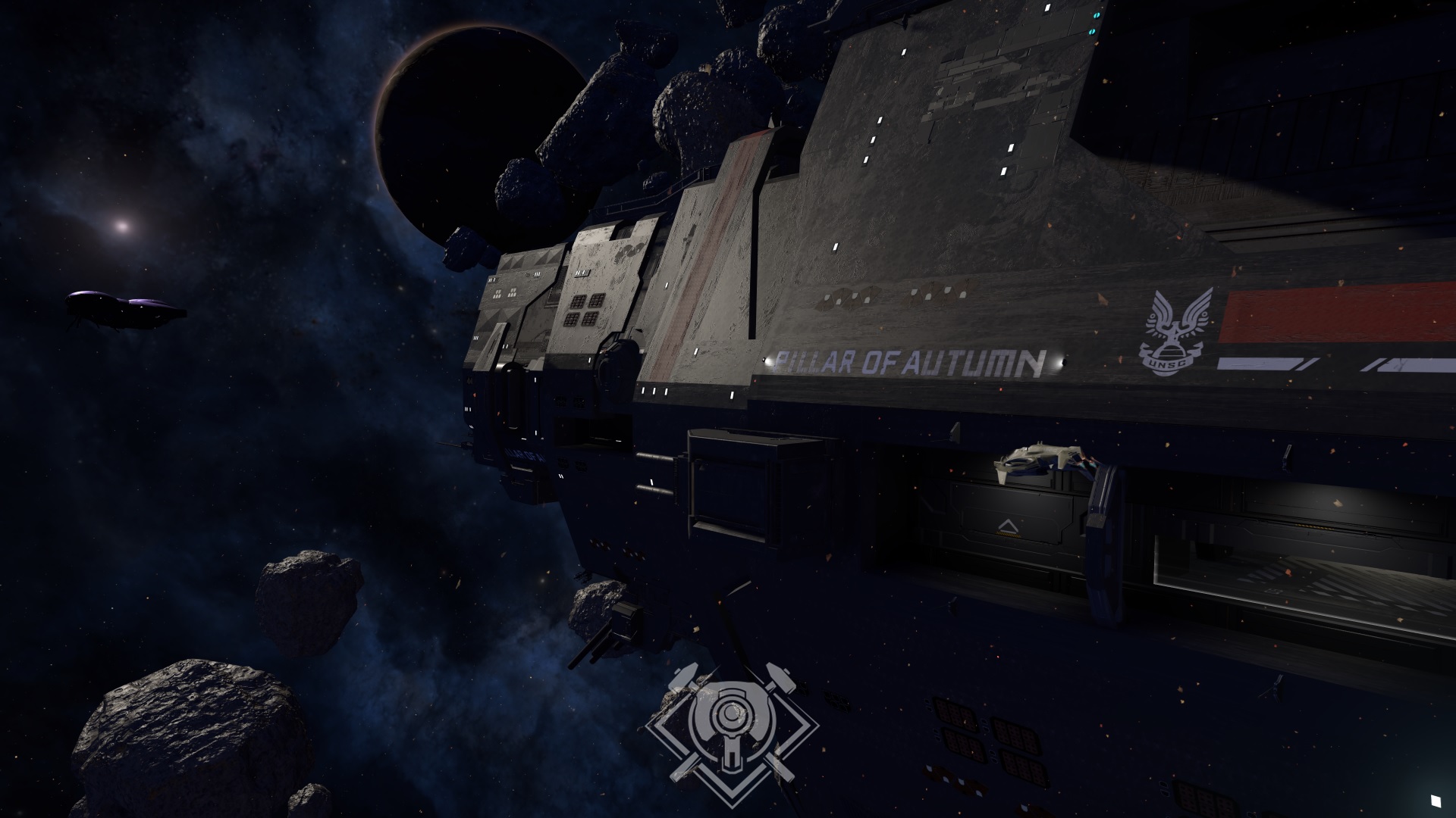 Halo Infinite Screenshot на Скола на есента на UNSC, направен в Forge