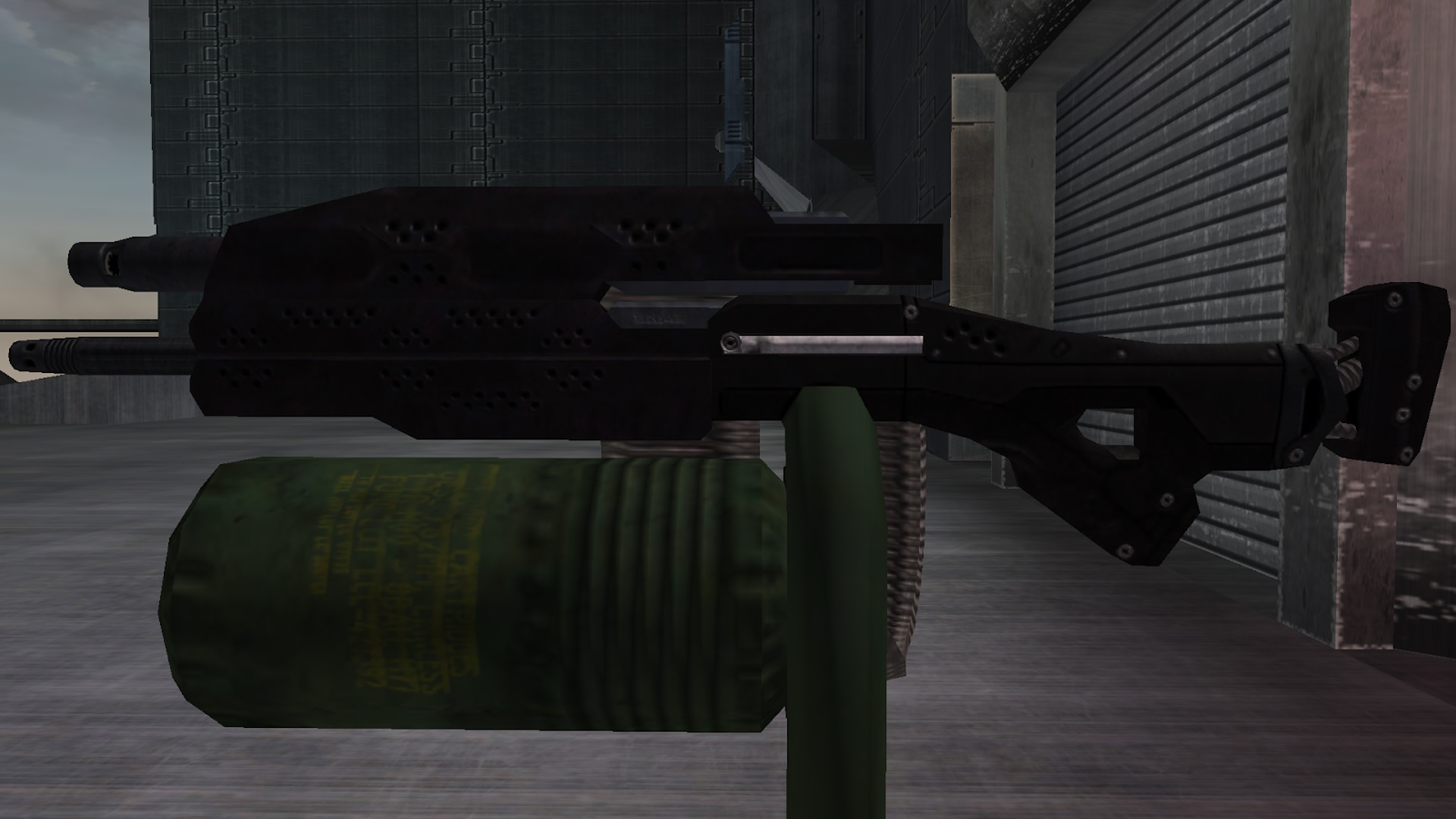 Digsite screenshot of the machine gun grenade launcher