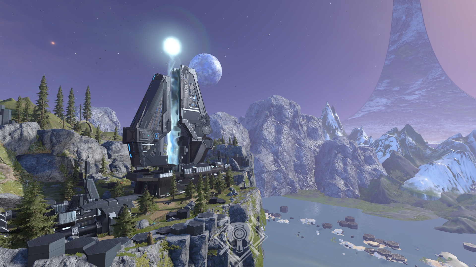 Halo Infinite screenshot of "Alfa Halo" map by Ricardootino, DanZama22, and Starkey213036