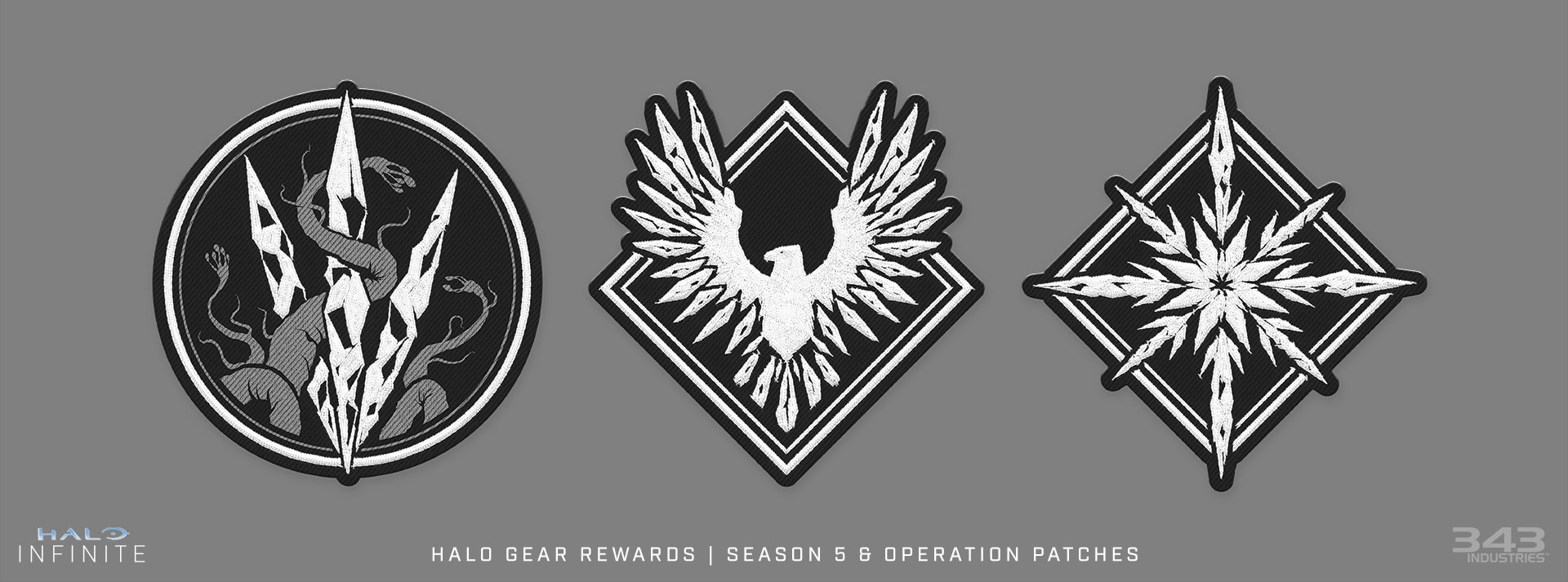 Images of the patches coming as part of the Season 5 offering from Halo Gear Rewards.