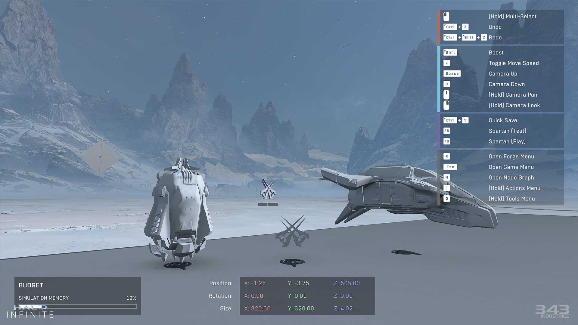 A screenshot of all three AI Spawners on Permafrost.