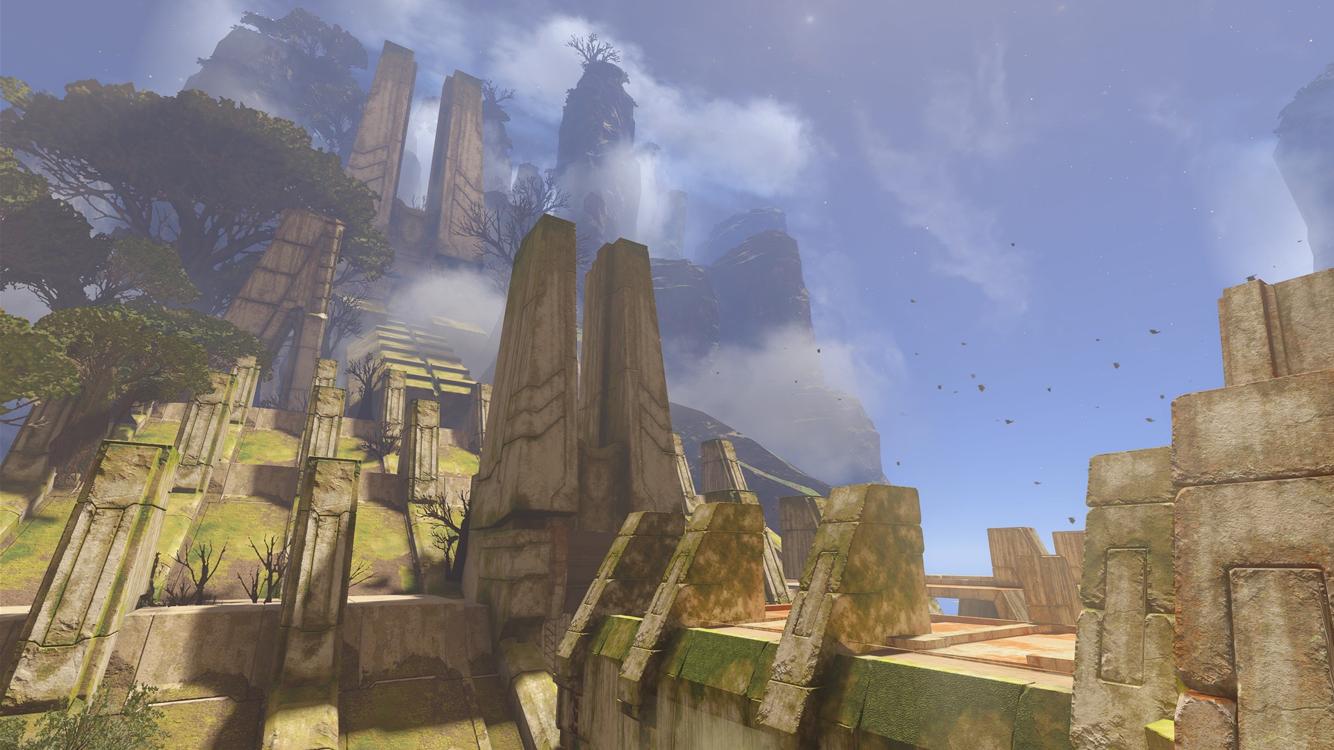 Halo Infinite screenshot of the multiplayer map Forbidden