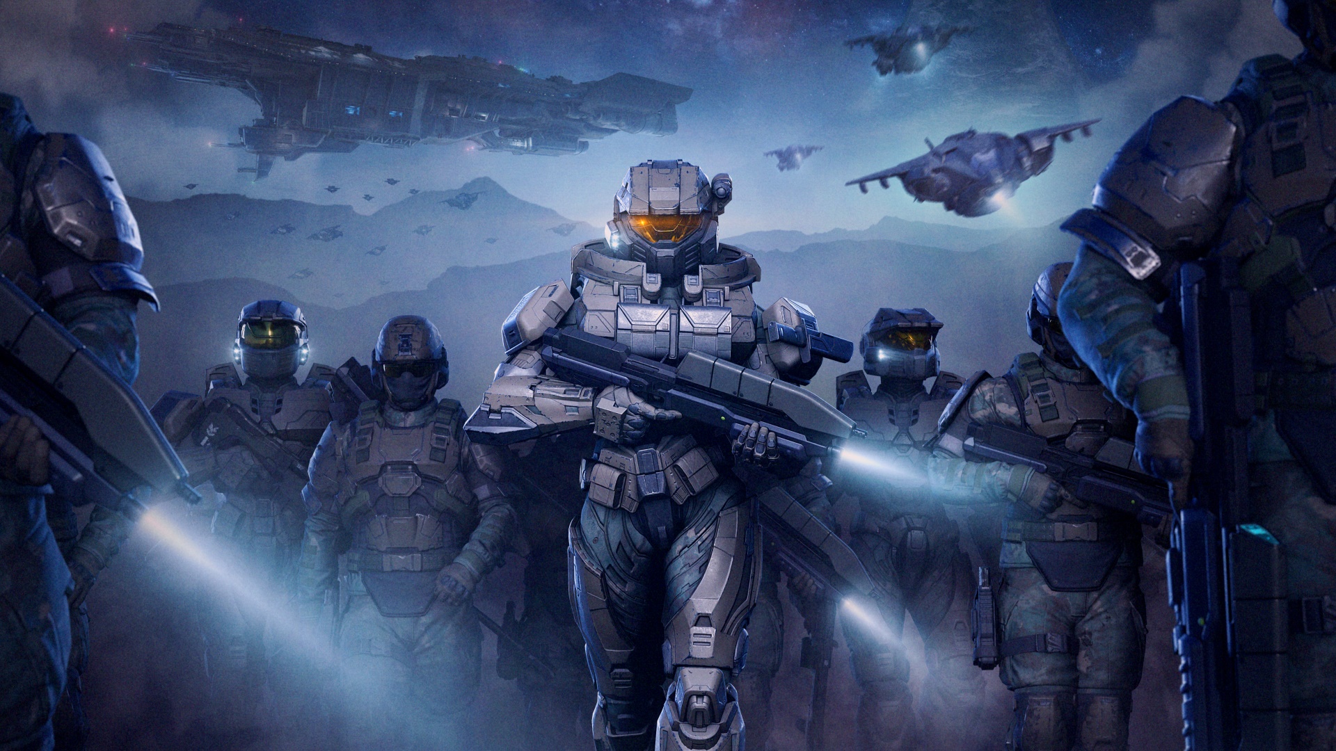 Halo Infinite key art for the Spirit of Fire Operation