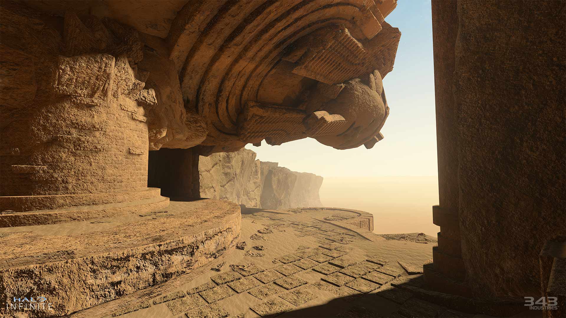 Husky Raid map "Pharaoh" created in Halo Infinite Forge.