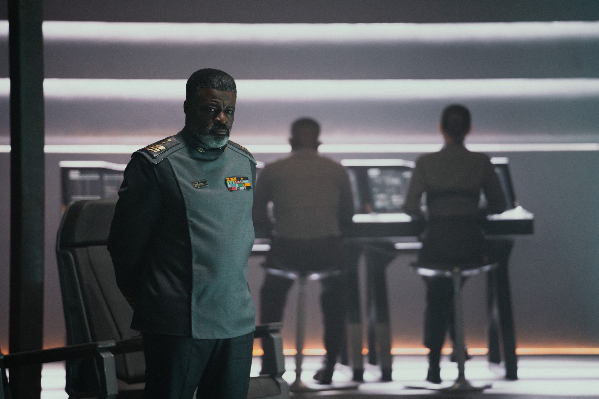 Danny Sapani as Captain Jacob Keyes in Halo episode 1, Season 2, Streaming on Paramount+. Photo Credit: Adrienn Szabo/Paramount+