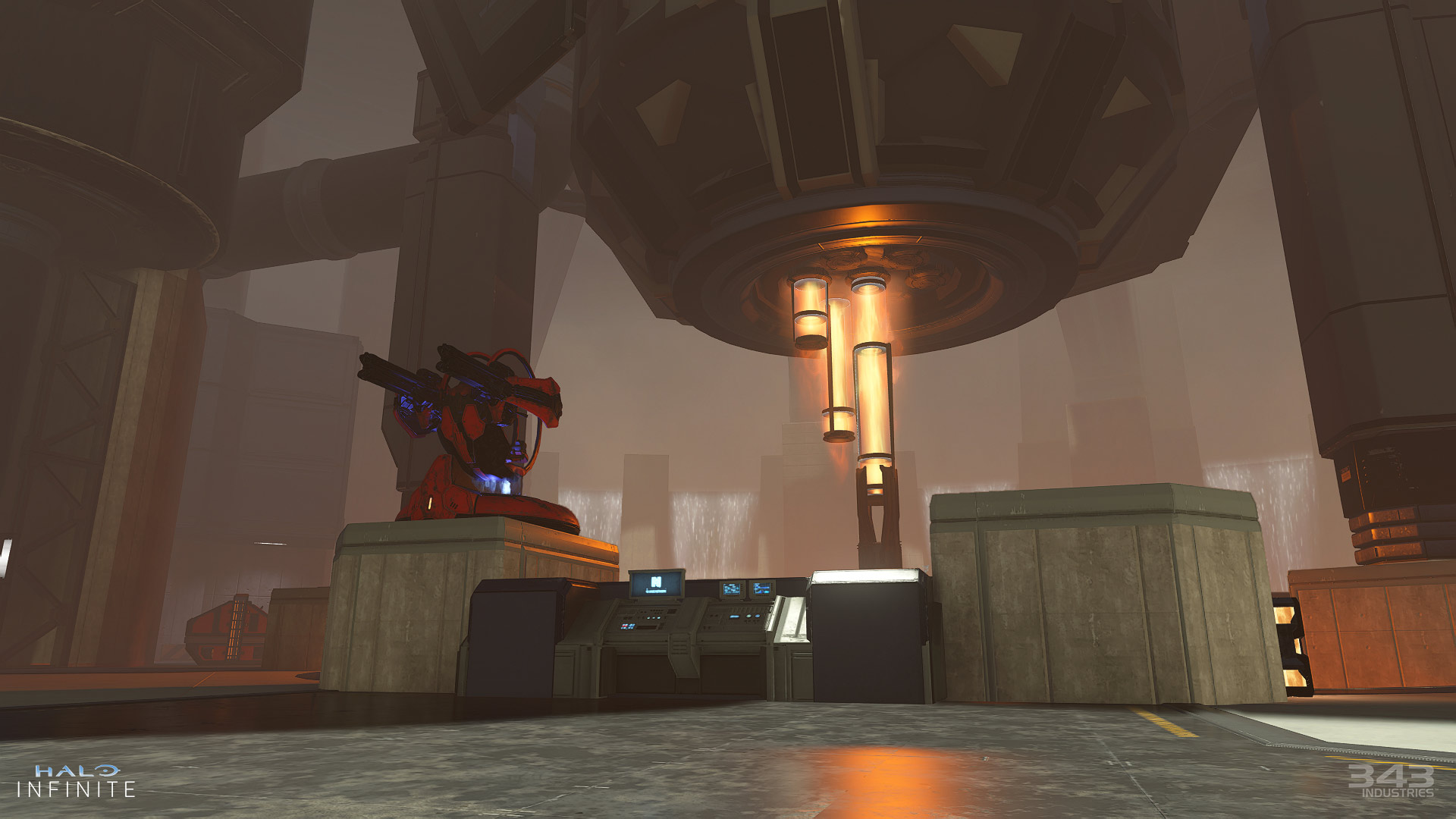 A remake of Halo 4's Perdition map in Halo Infinite Forge