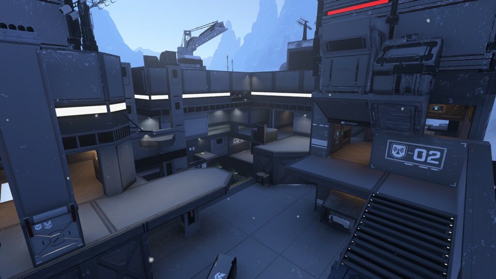 Screenshot of Halo Infinite map, Interference.