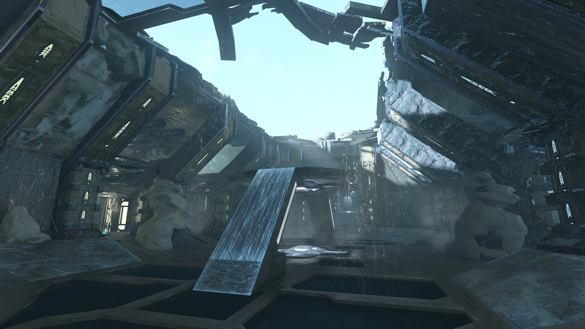 Halo Infinite screenshot of the Forge map Ciradel Deserted