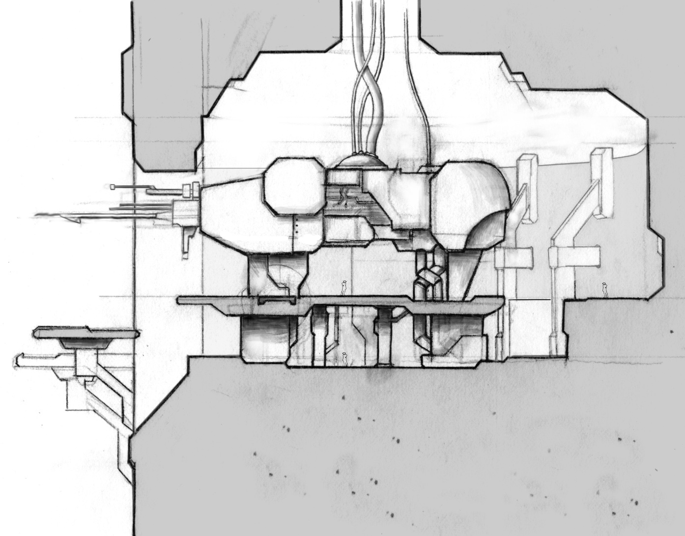 Cloud City side view. (Bungie concept art.)