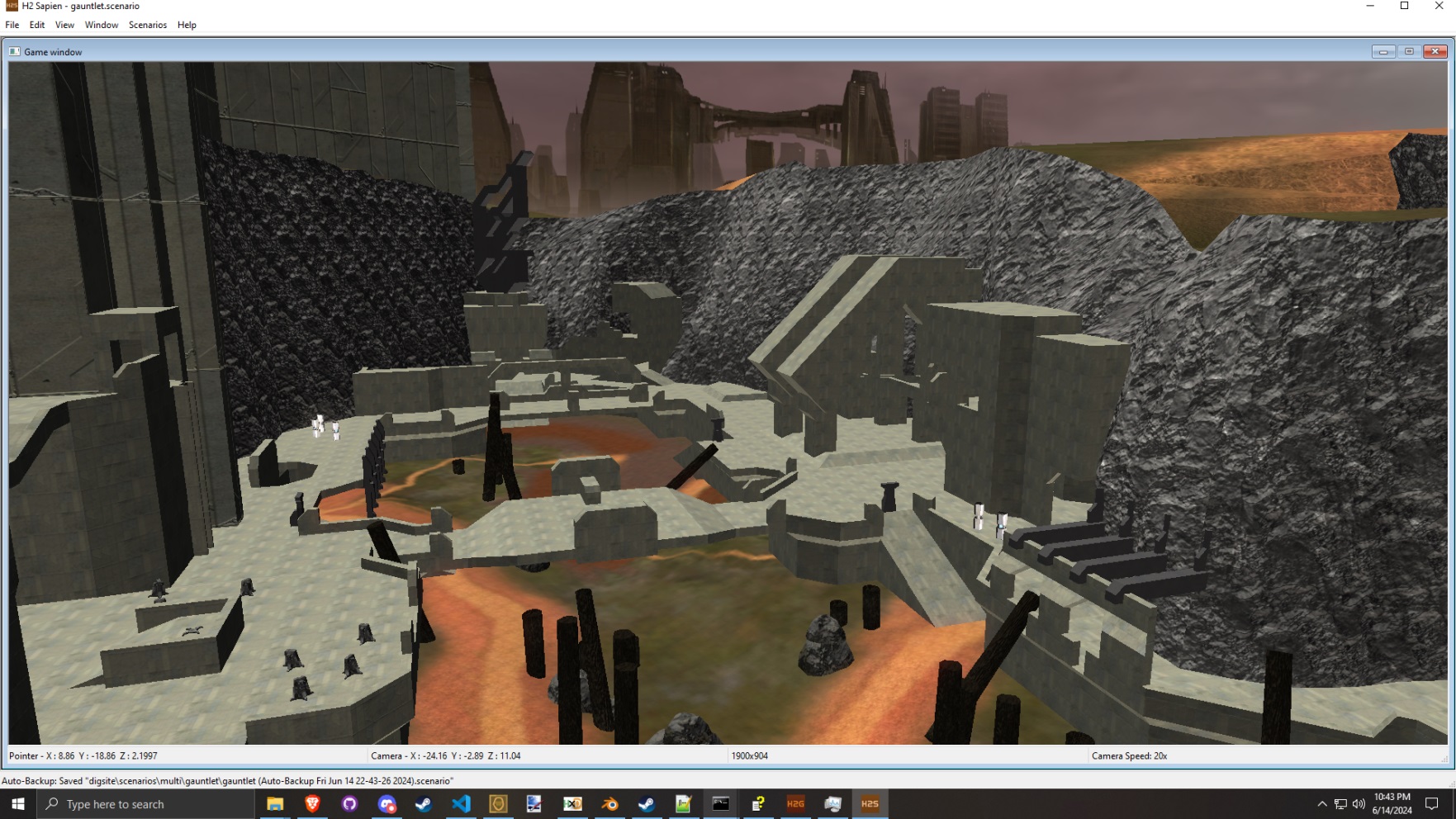 Screenshot of Gauntlet map