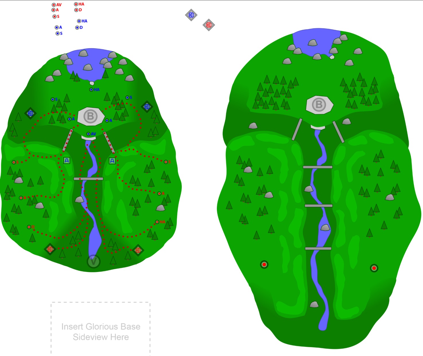 Layout of Gauntlet map