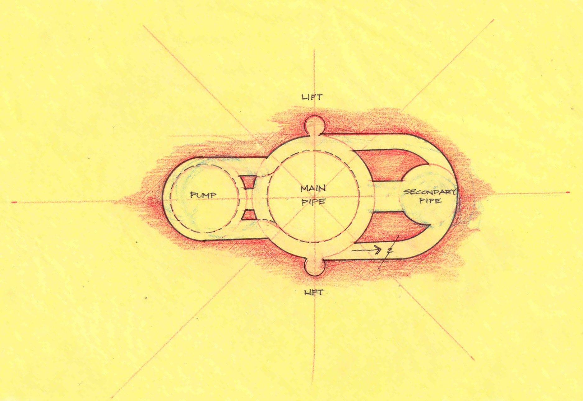 Pump Haus pipe plan. (Bungie design image.)