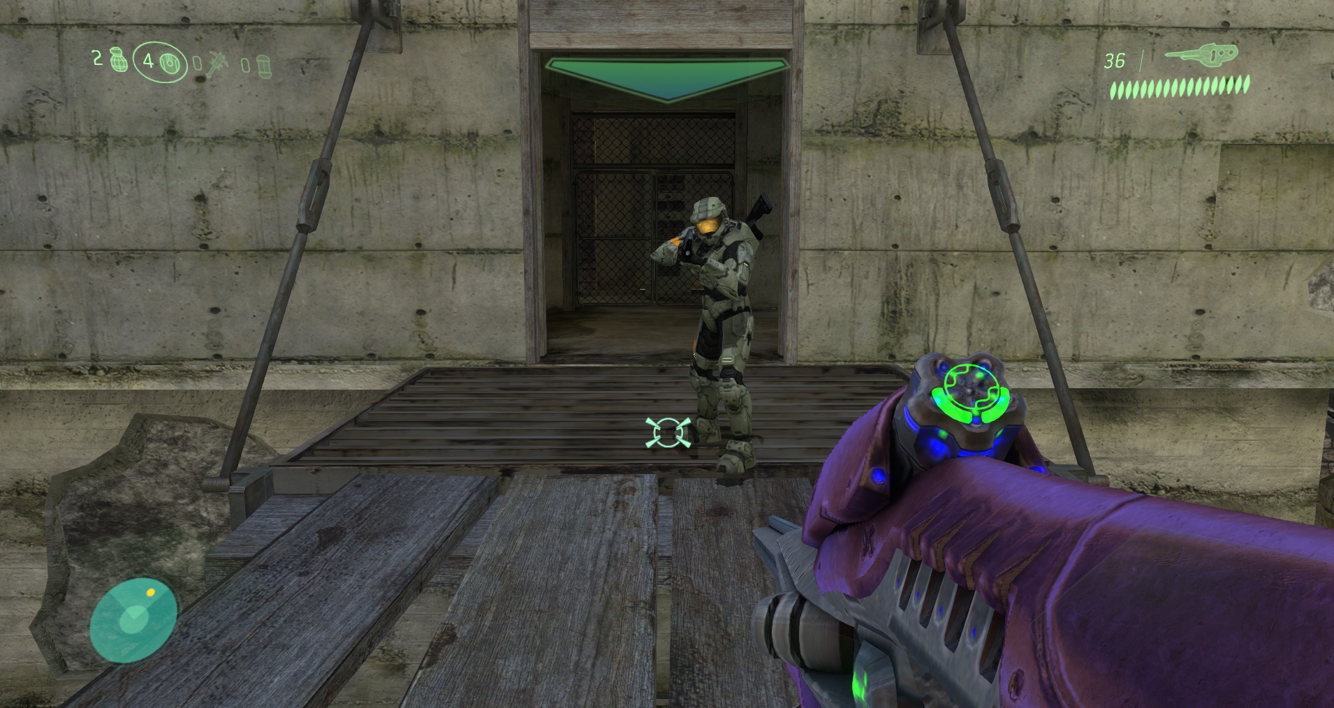 Screenshot of old Elite HUD in Halo 3