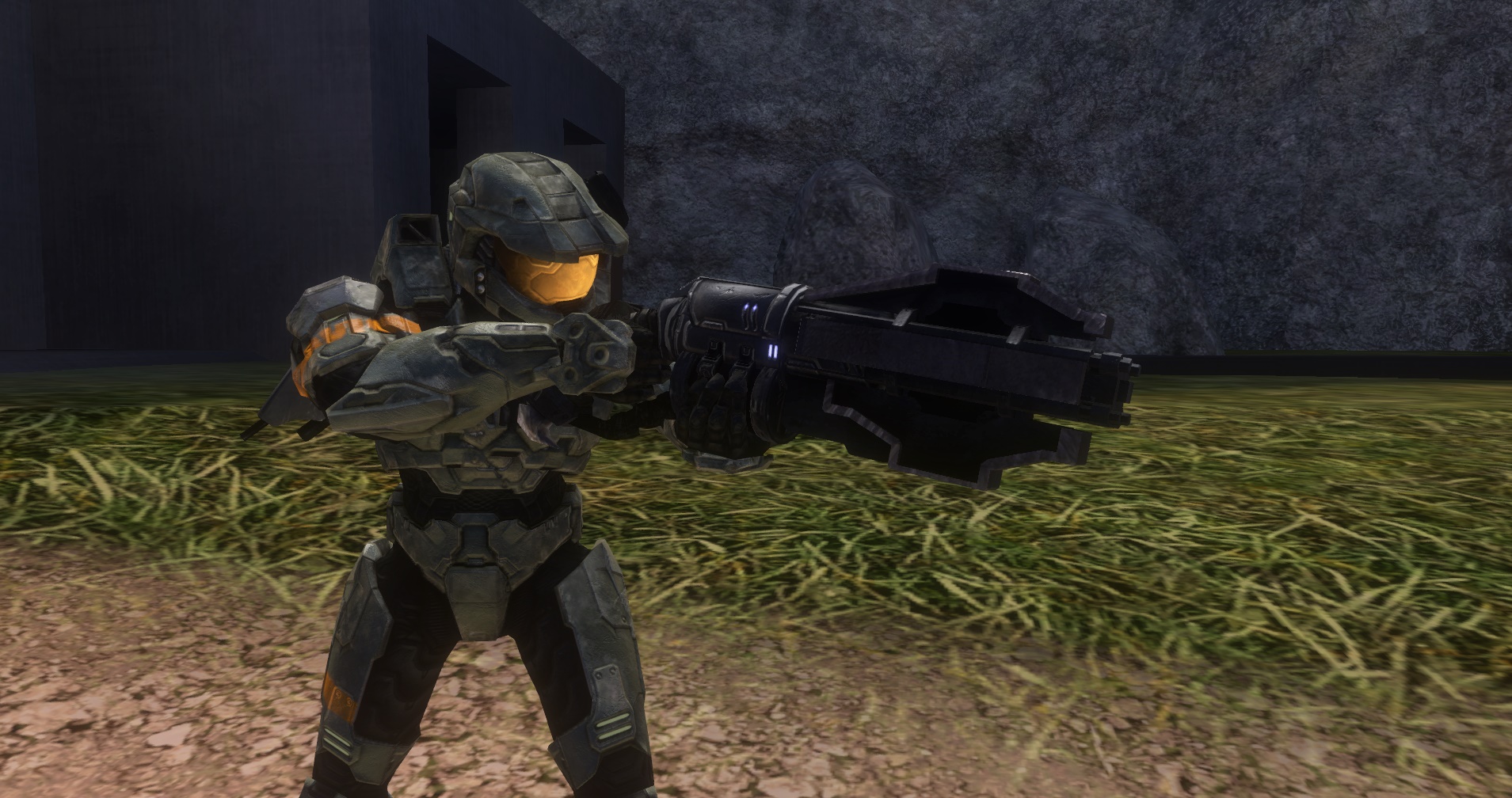 Screenshot of a Spartan holding the Spike Pepperbox