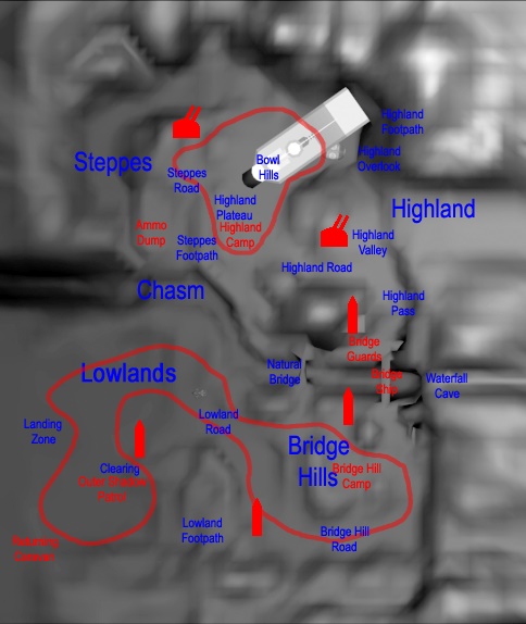 M1 – Assault mission connectivity diagram. (Bungie design sketch.)