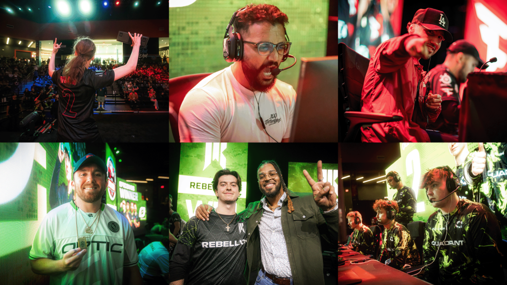 Collage of photos from the HCS Atlanta Major 2024.