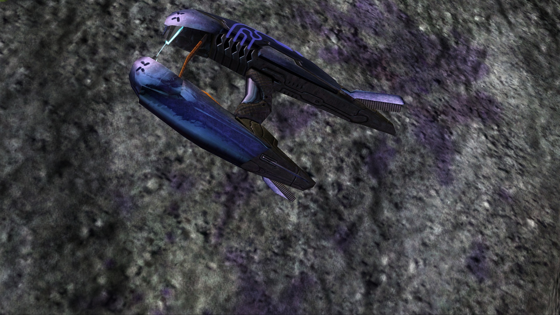 Halo 2's Plasma Rifle image with Sangheili's blood on the stone at the beginning of the Rebellion