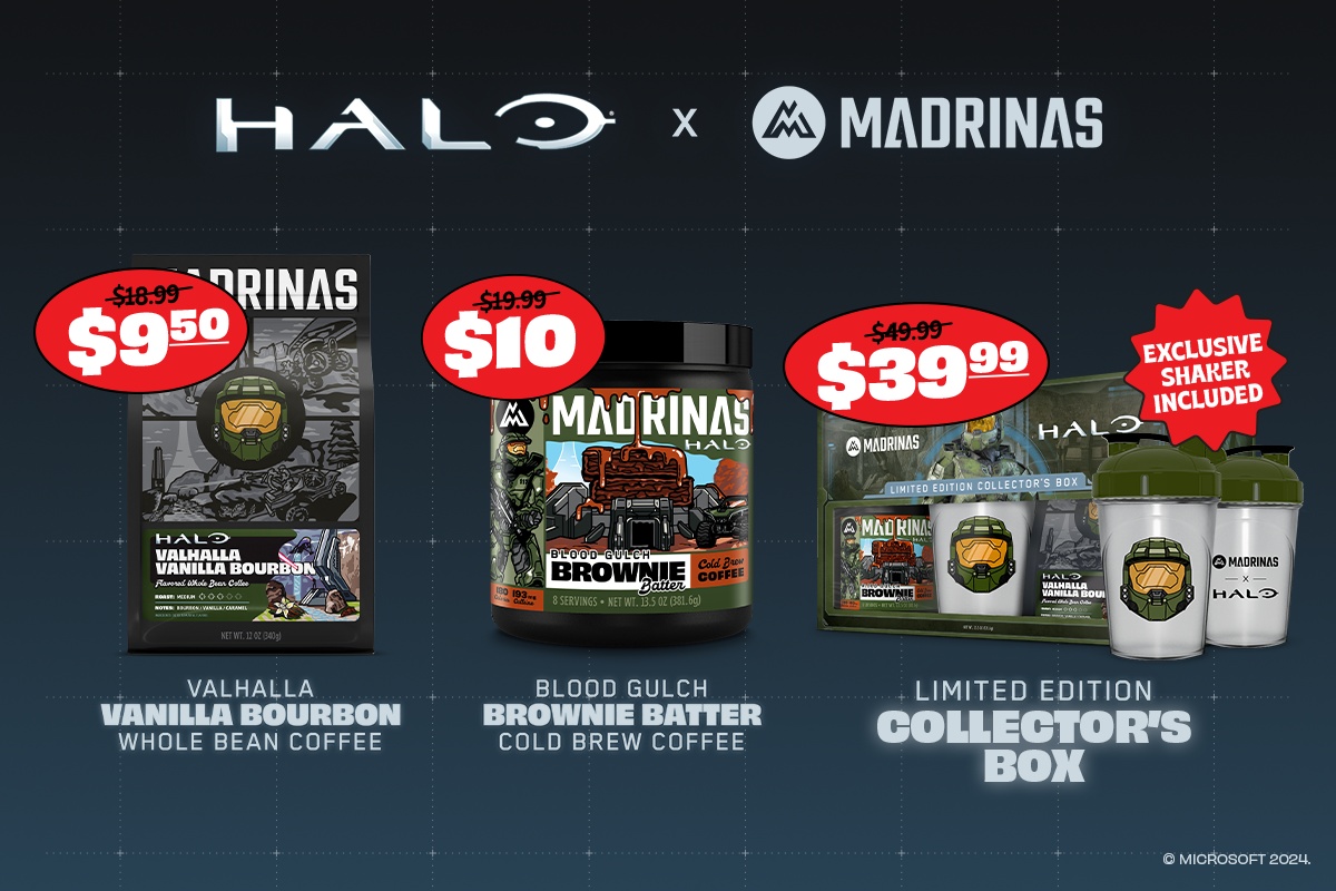 Image des variantes de café Halo x Madrinas