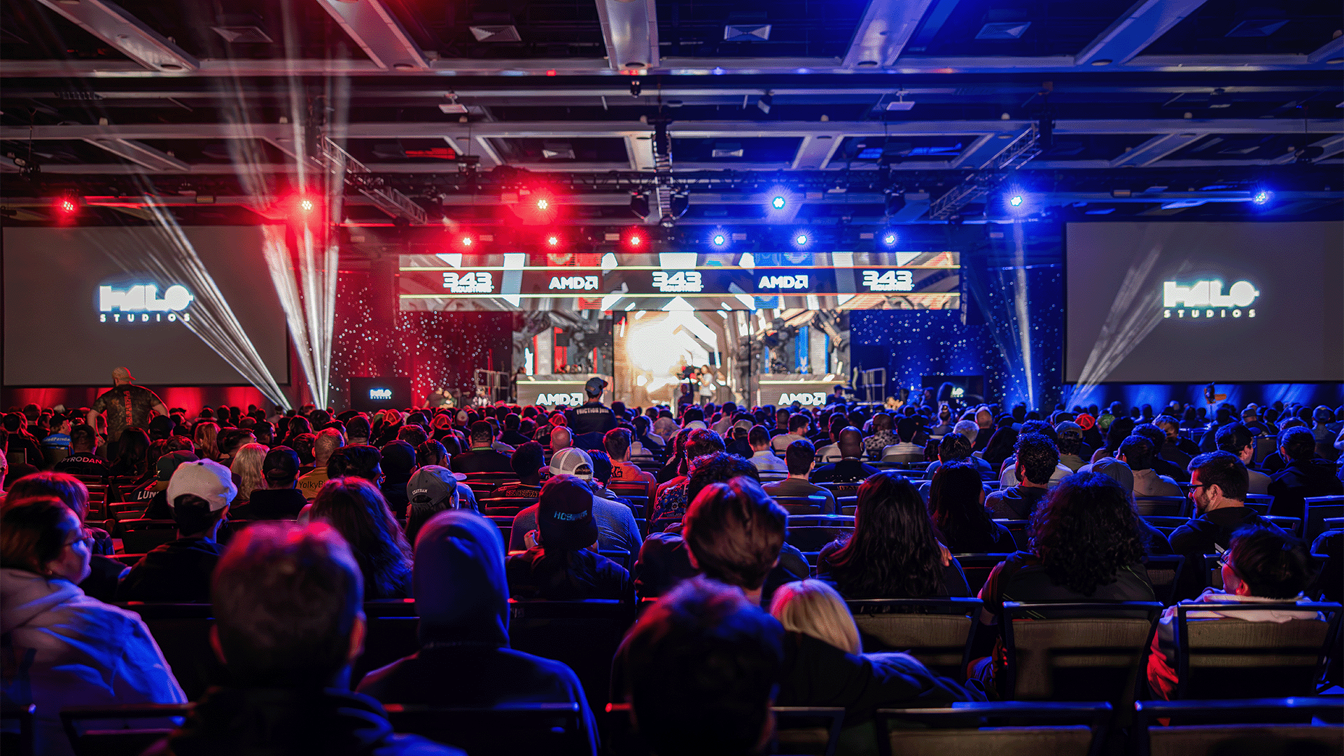 Fans watching the action at the Halo World Championship