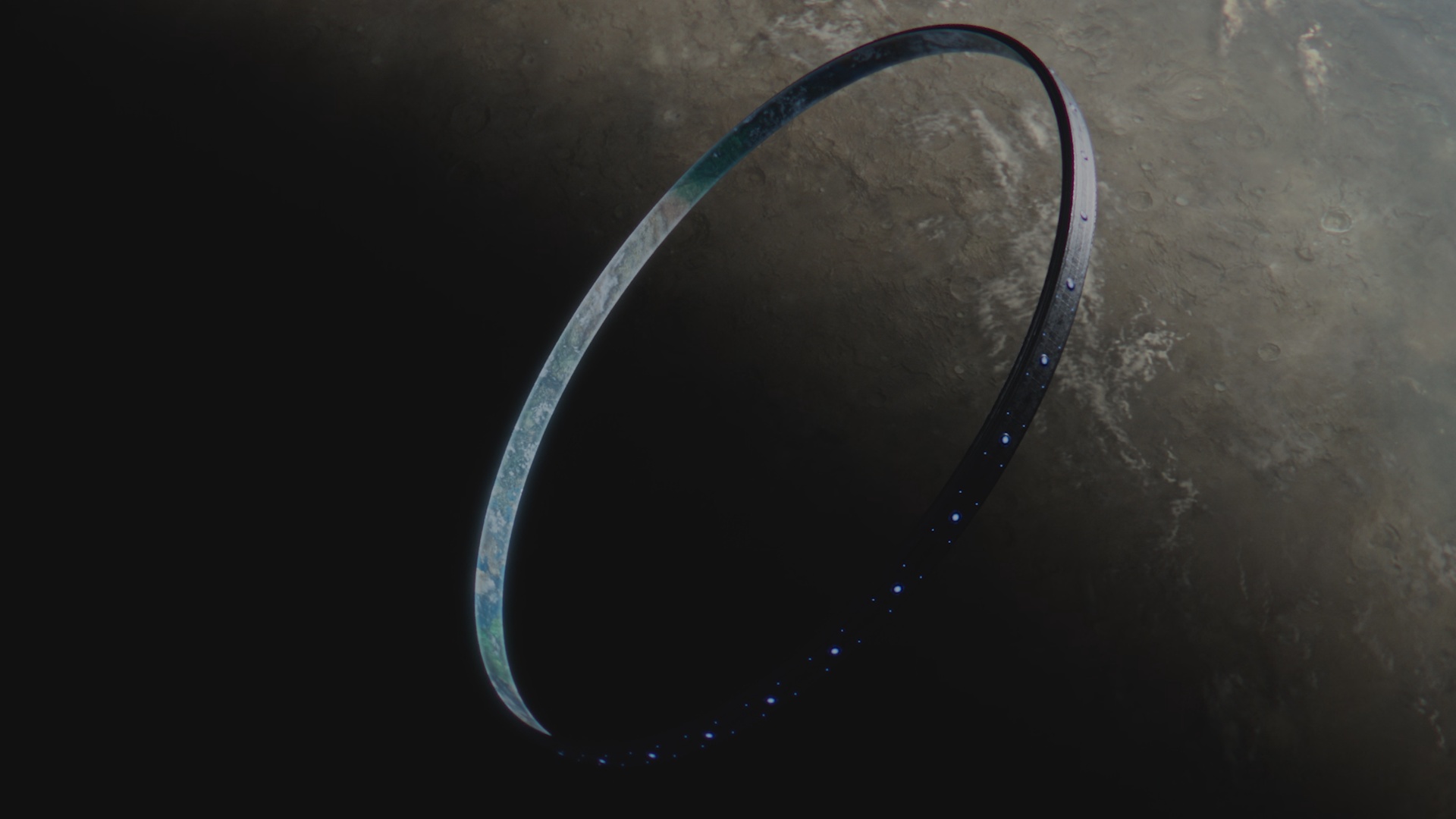 Halo 5 cinematic screenshot of Zeta Halo